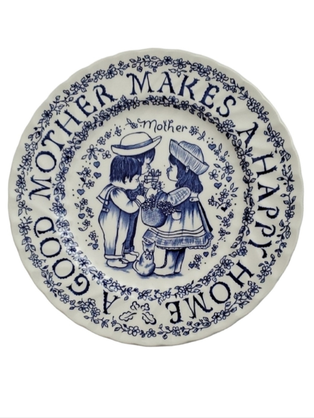 Vintage Royal Crownford by Norma Sherman Tribute to Mother Decorative Plate